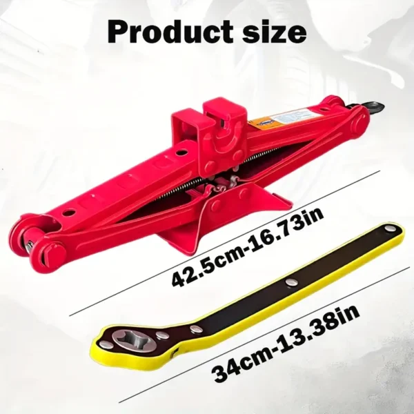 Steel Scissor Jack - 2 Tons Capacity